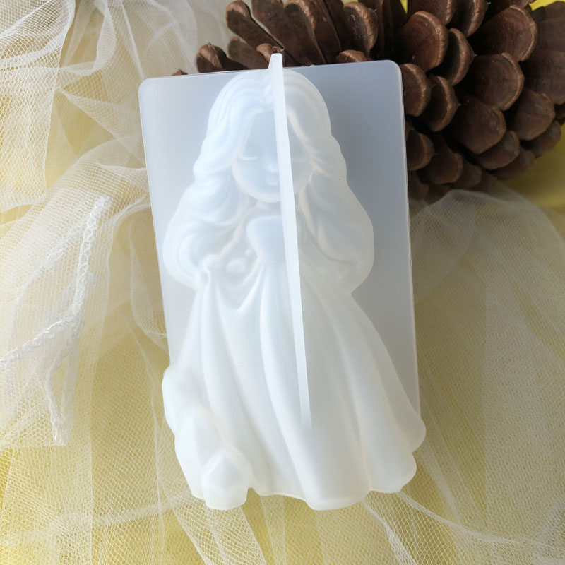 Candle Making Design - 3D Cute Princess Silicone Candle Mould