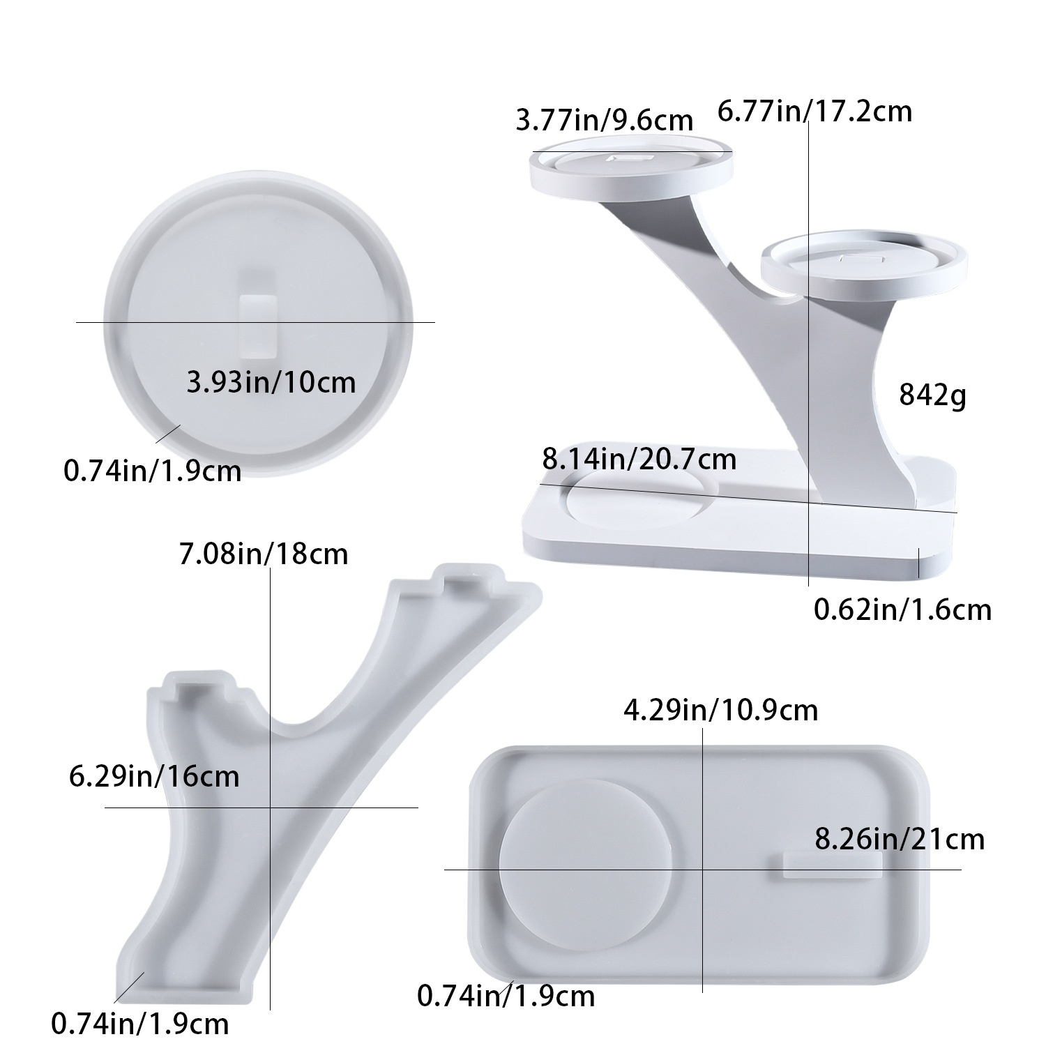 Candle Making Design - DIY epoxy resin mold candlestick holder