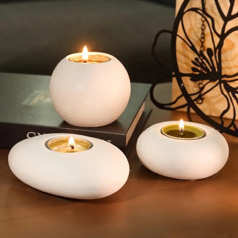 Candle Making Design - Tealight Candle Holder Resin Silicone Mold,