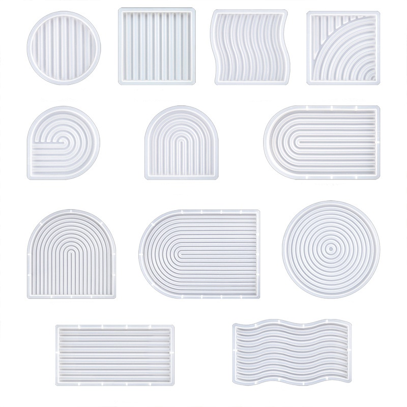 Candle Making Design - DIY Striped Wave Tray Mold For