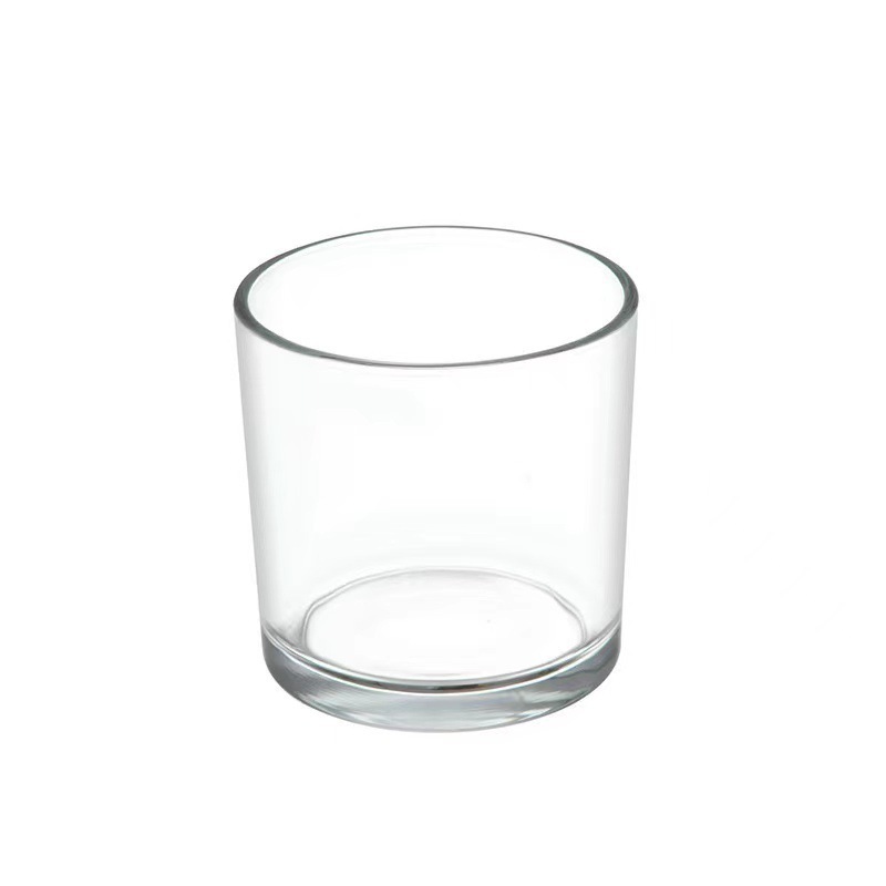 Candle Making Glass Jars - Premium Transparent Glass Cup Candle Holder