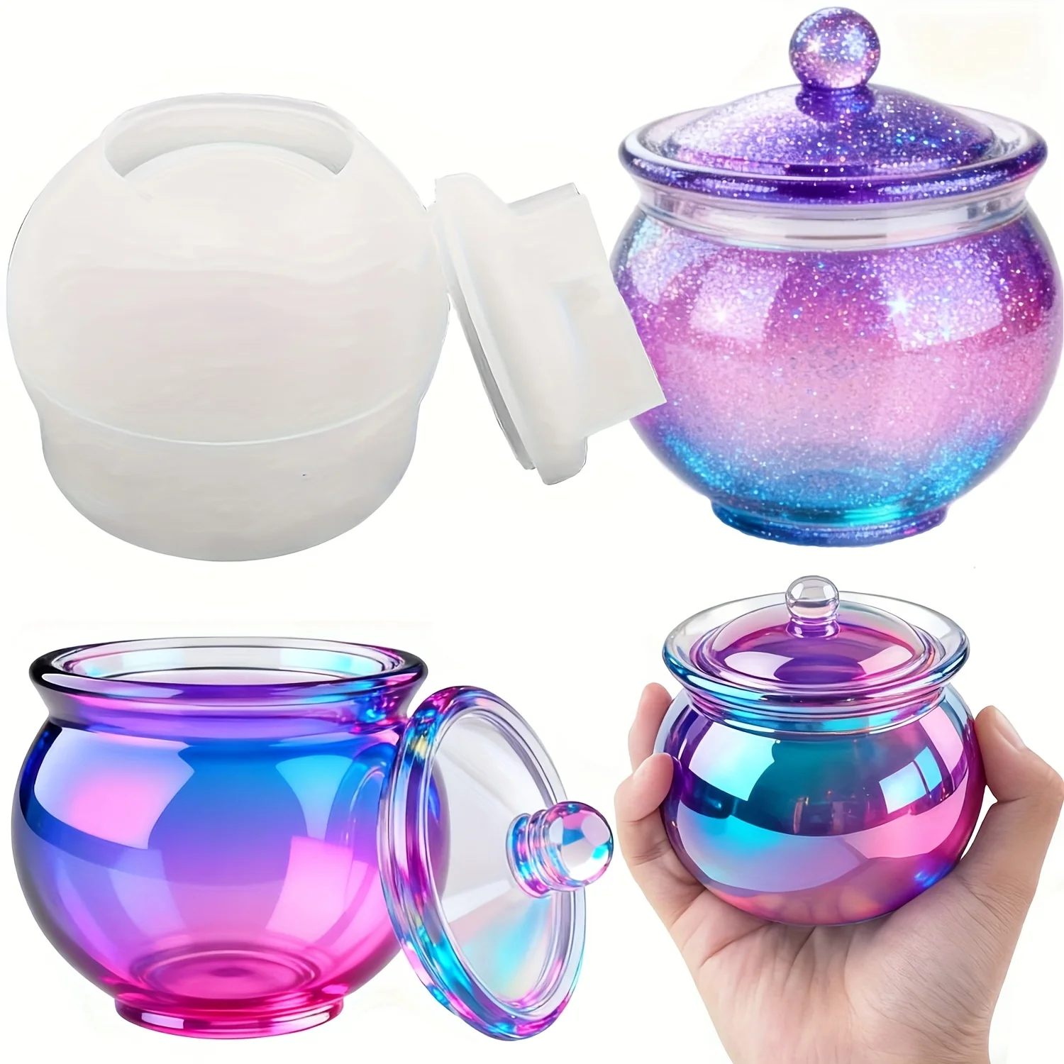Candle Making Design - 1 set of round resin can