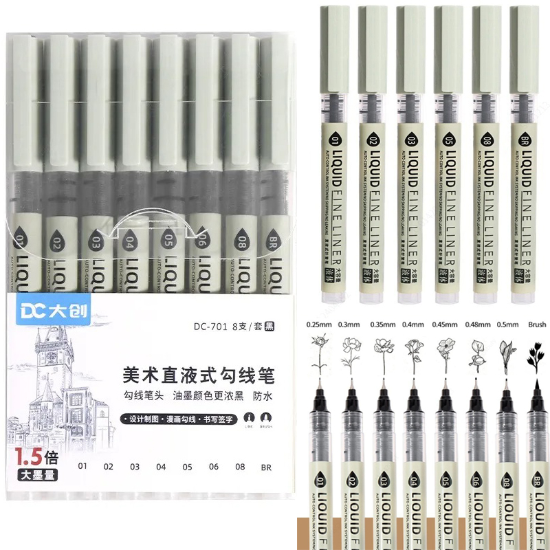 12 Tibs Black Pen Fine Line Sk - Copic Marker Sketch review and price