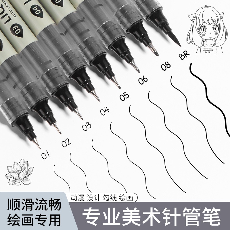 12 Tibs Black Pen Fine Line Sk - Copic Marker Sketch review and price