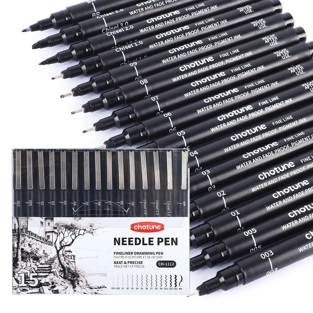 Black Micro Pens,15 Sizes,Wate - Copic Marker Sketch review and price