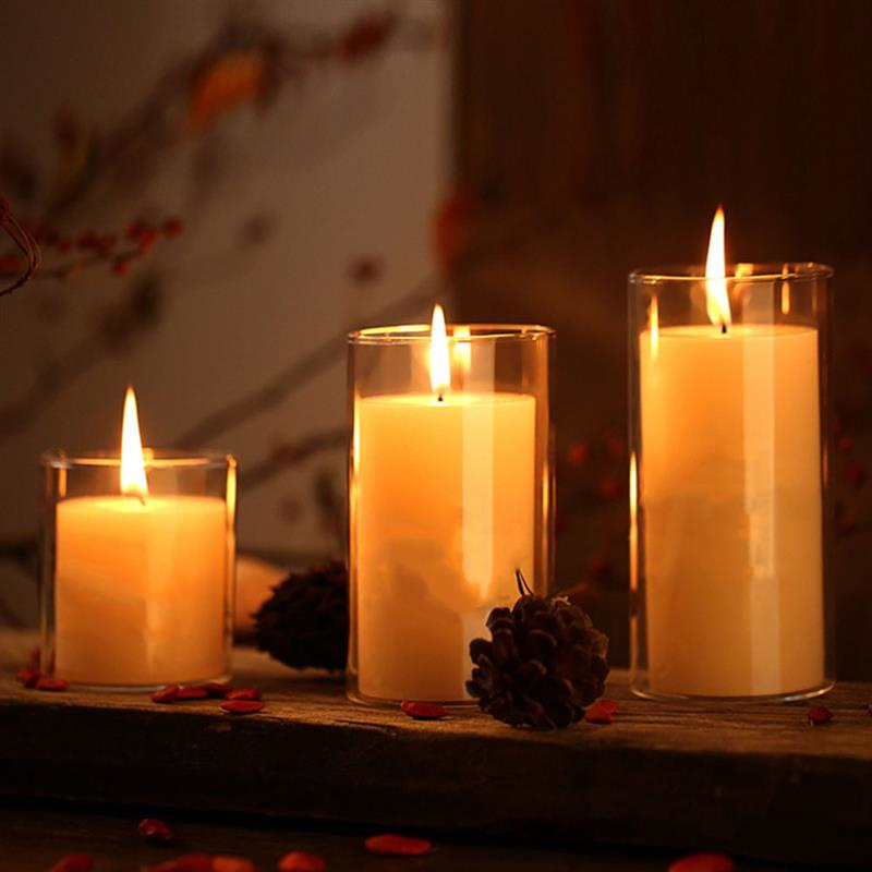 Cylinder Glass Cup Candlestick - Candle Making Glass Jars review and price