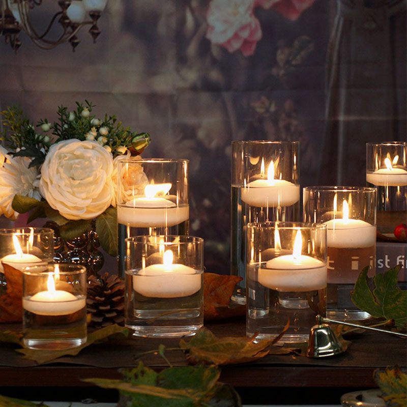 Cylinder Glass Cup Candlestick - Candle Making Glass Jars review and price