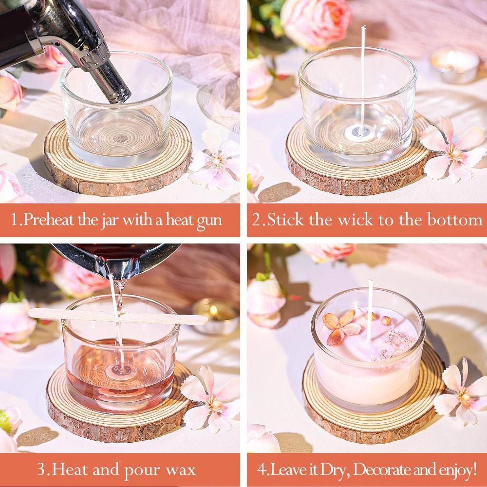 Clear Glass Candle Jars Transp - Candle Making Glass Jars review and price