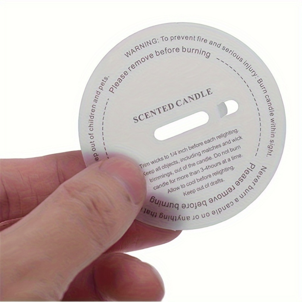 10/50 Pcs Candle Cup Labels Ro - Candle Warning Label review and price
