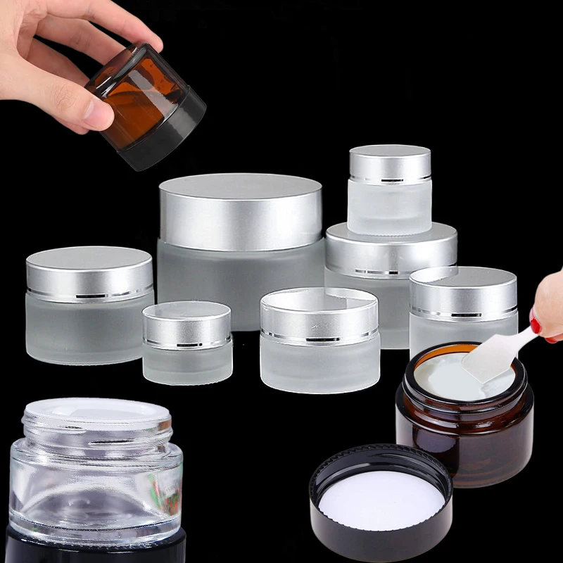 5Pcs 5g-100g Mini Amber Round  - Candle Making Glass Jars review and price