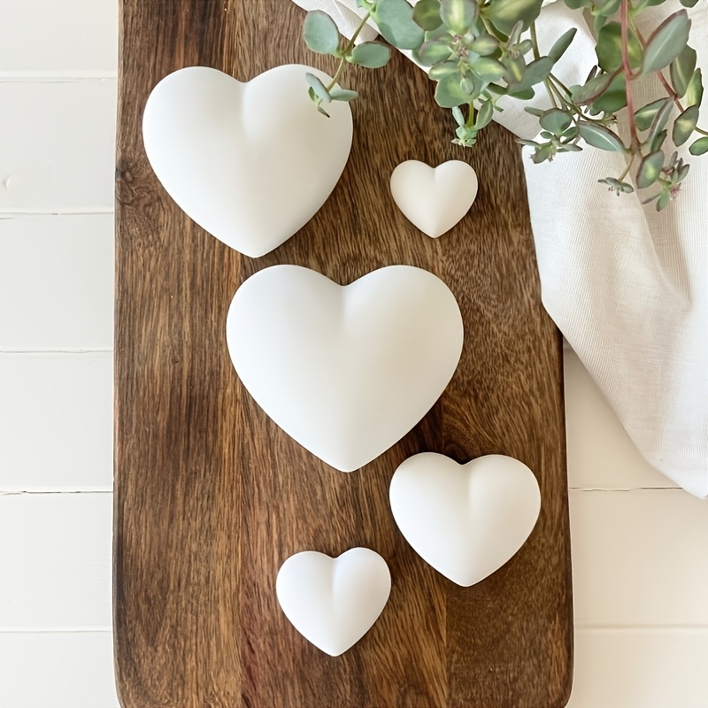 5pcs Heart-Shaped Gypsum Candl - Candle Making Design review and price