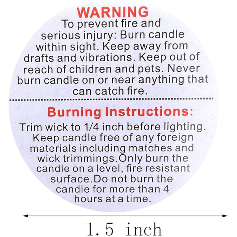 500/1000pcs Candle Warning Lab - Candle Warning Label review and price