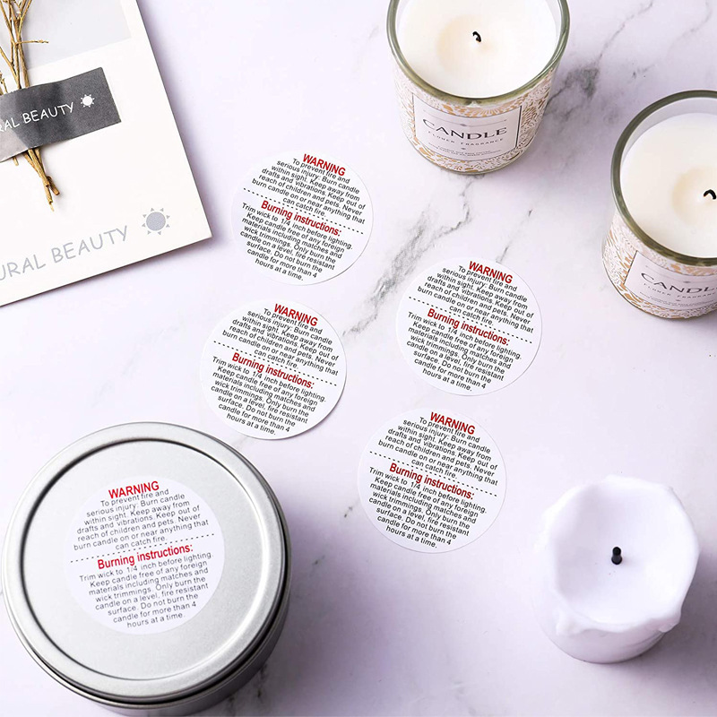 500/1000pcs Candle Warning Lab - Candle Warning Label review and price