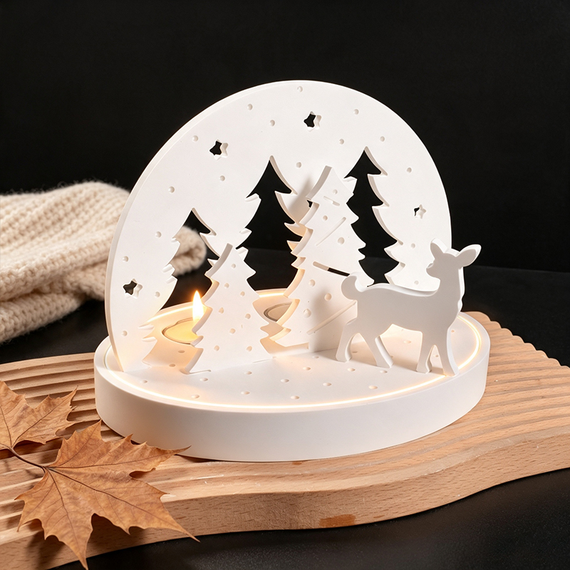 Christmas Elk Tealight Candle  - Candle Making Design review and price