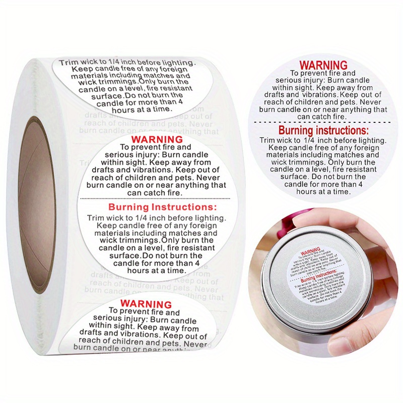 1roll,500pcs Candle Warning La - Candle Warning Label review and price