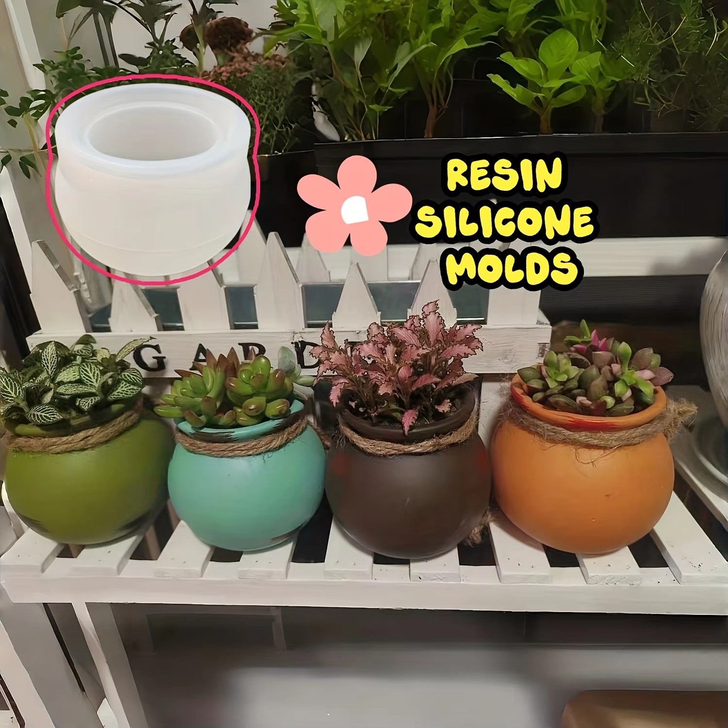 Silicone Flower Pot Molds, Res - Candle Making Design review and price