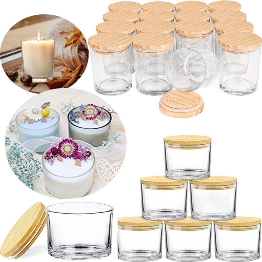 New Clear Glass Candle Jars Tr - Candle Making Glass Jars review and price