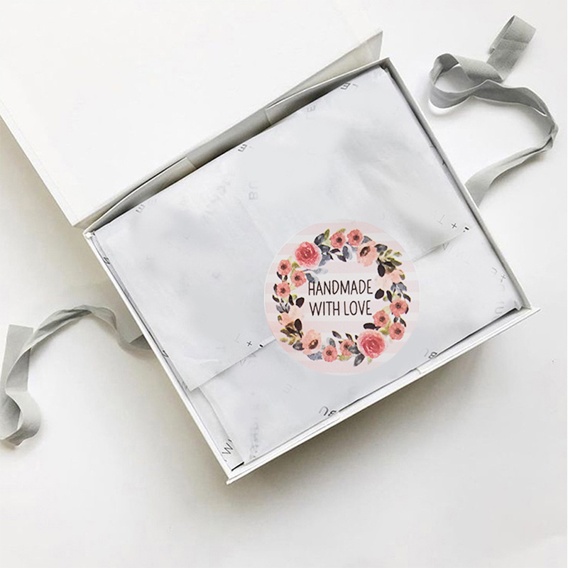 100-500pcs Flower Handmade wit - Candle Warning Label review and price