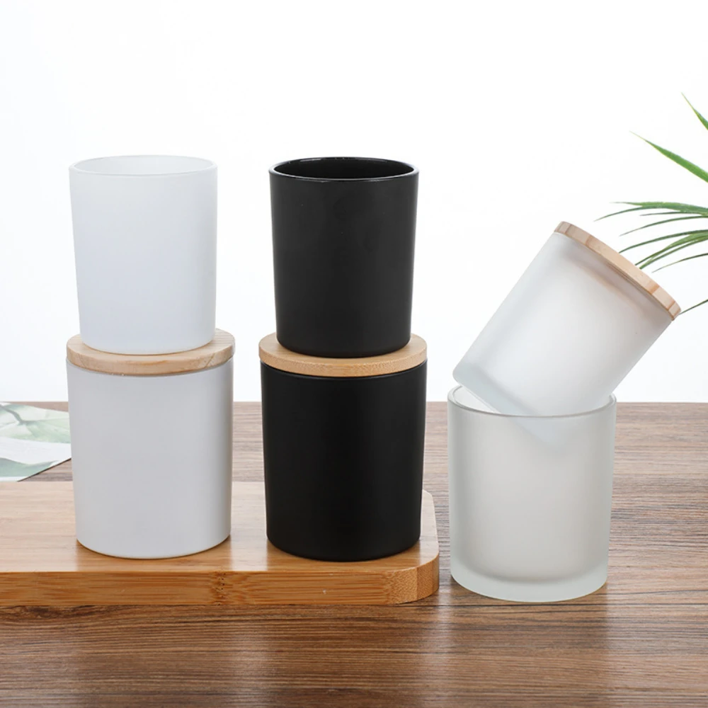 Wooden Cover Glass Candle Jars - Candle Making Glass Jars review and price