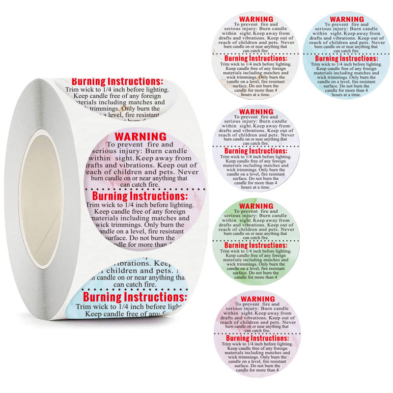 500Pcs Warning Labels Candle J - Candle Warning Label review and price