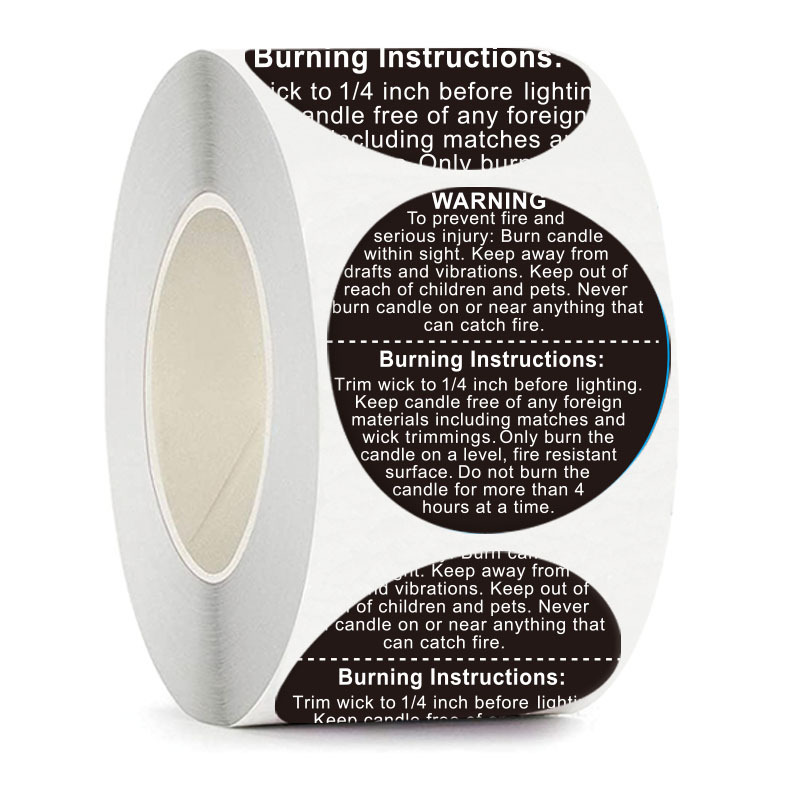 500Pcs Warning Labels Candle J - Candle Warning Label review and price