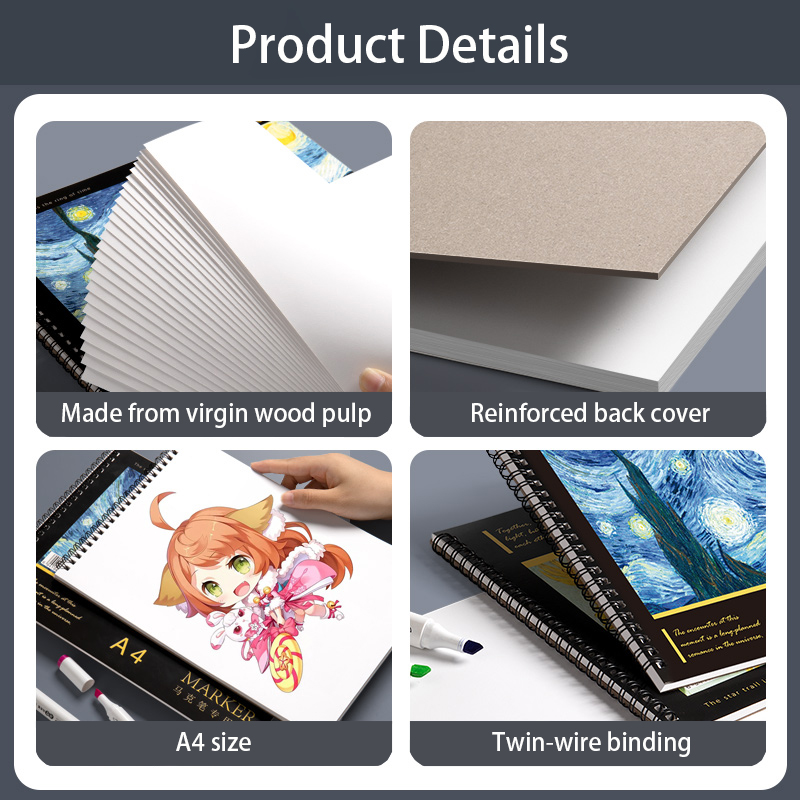 60 Sheets A4 Coil Sketchbook,  - Copic Marker Sketch review and price