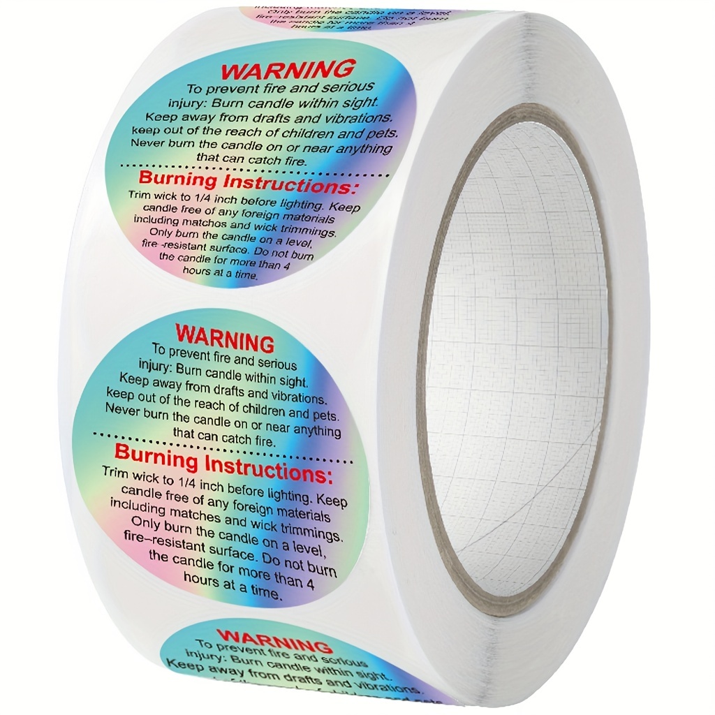 500pcs Wax Melt Warning Labels - Candle Warning Label review and price