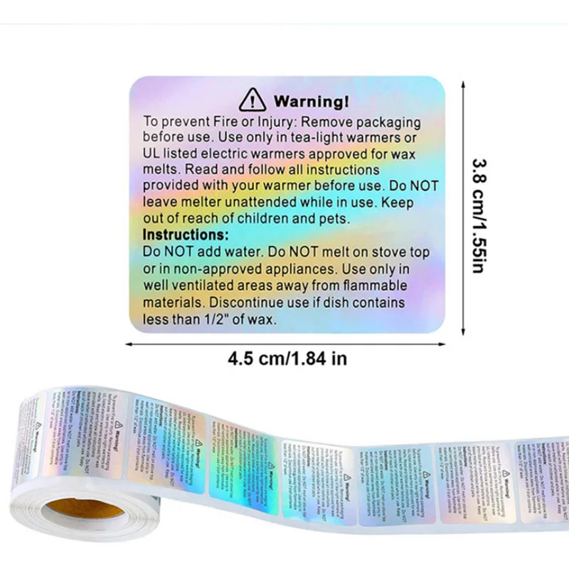 500PCS Waterproof Candle Warni - Candle Warning Label review and price
