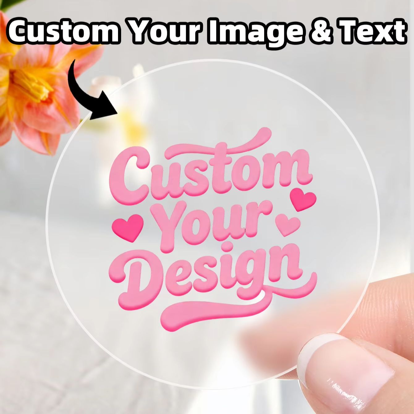 1-90PCS Custom Round Clear Sti - Candle Warning Label review and price