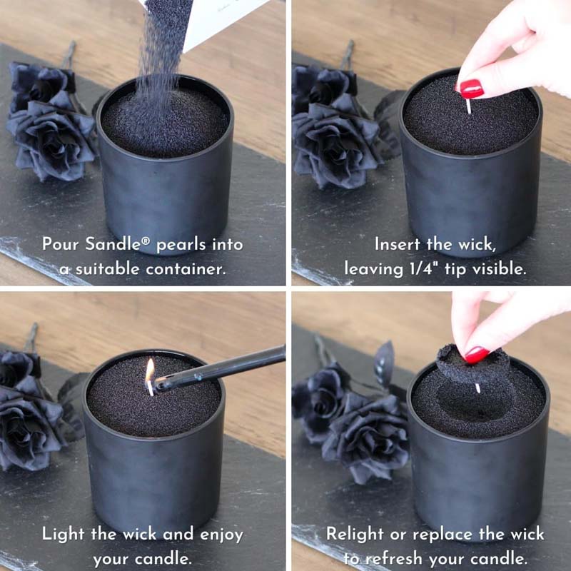 Black Candle Sand with Wick, 2 - Candle Making Experience review and price