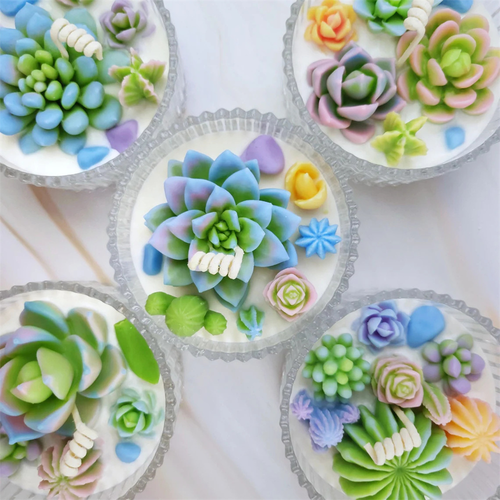 6pcs Succulent Silicone Candle - Candle Making Experience review and price