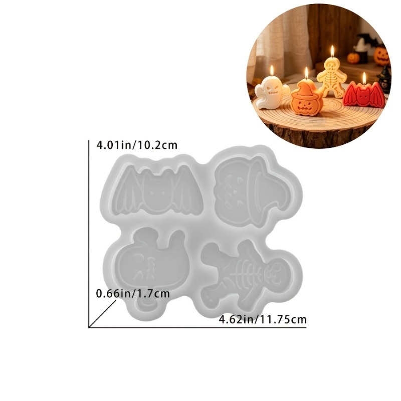 4-cavity silicone resin mold s - Candle Making Design review and price